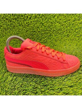 Puma Suede Triplex Mono Kids Girls Size 5C Sunblaze Athletic Shoes Sneaker
